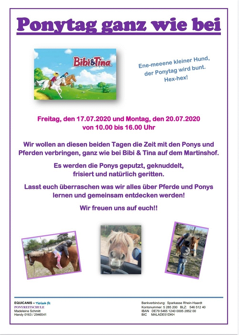 Ponytag Sommer 2020 Nr. 2
